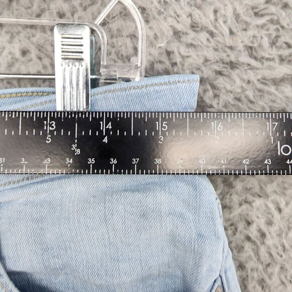 J. Crew Shorts Womens 29 Blue Button Fly LStretch Denim Cut Off Jorts - Picture 3 of 10